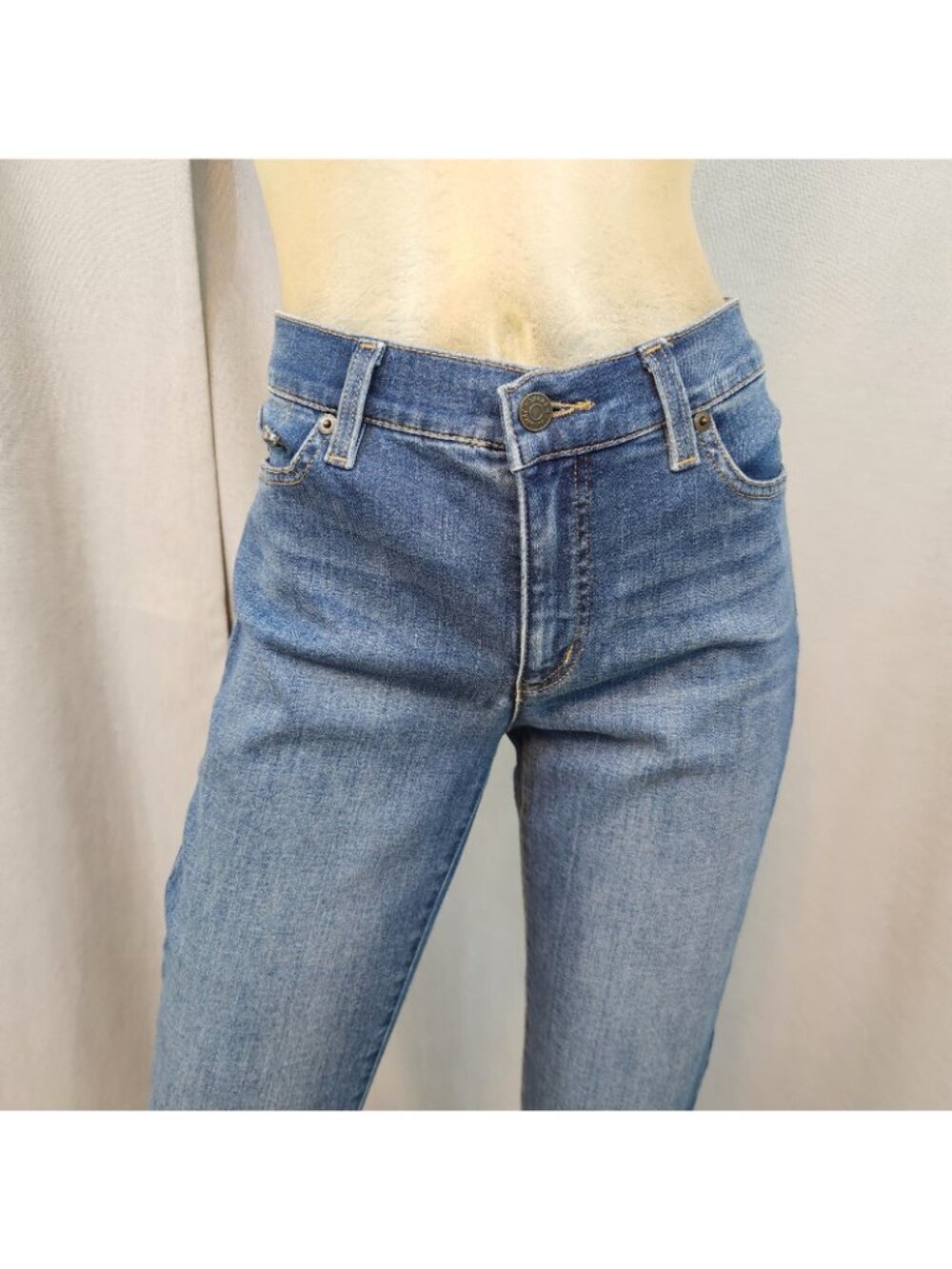 Lauren Ralph Lauren Blue Classic Straight Denim Jeans Pants Size 6 SMALL 29W - Picture 2 of 7